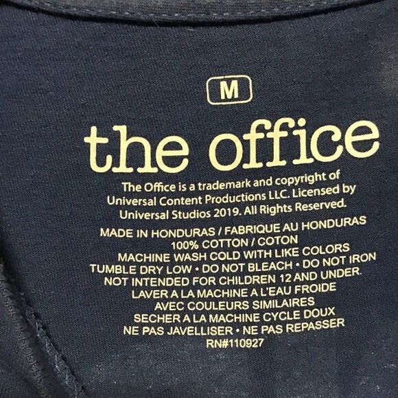 Dunder Mifflin Paper Company - The Office - Blue Graphic T-Shirt - Size M - Picture 2 of 3